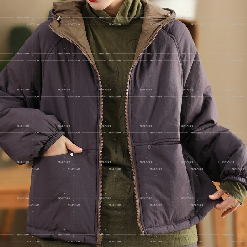 【棉衣系列】简单入冬 双面穿 时尚简约 保暖棉服