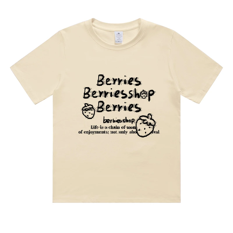 【T恤系列】草莓.乐 230g精梳棉男女同款短袖