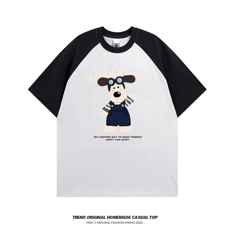 【T恤系列】飞行狗 230g复古潮流 男女同款插肩短袖