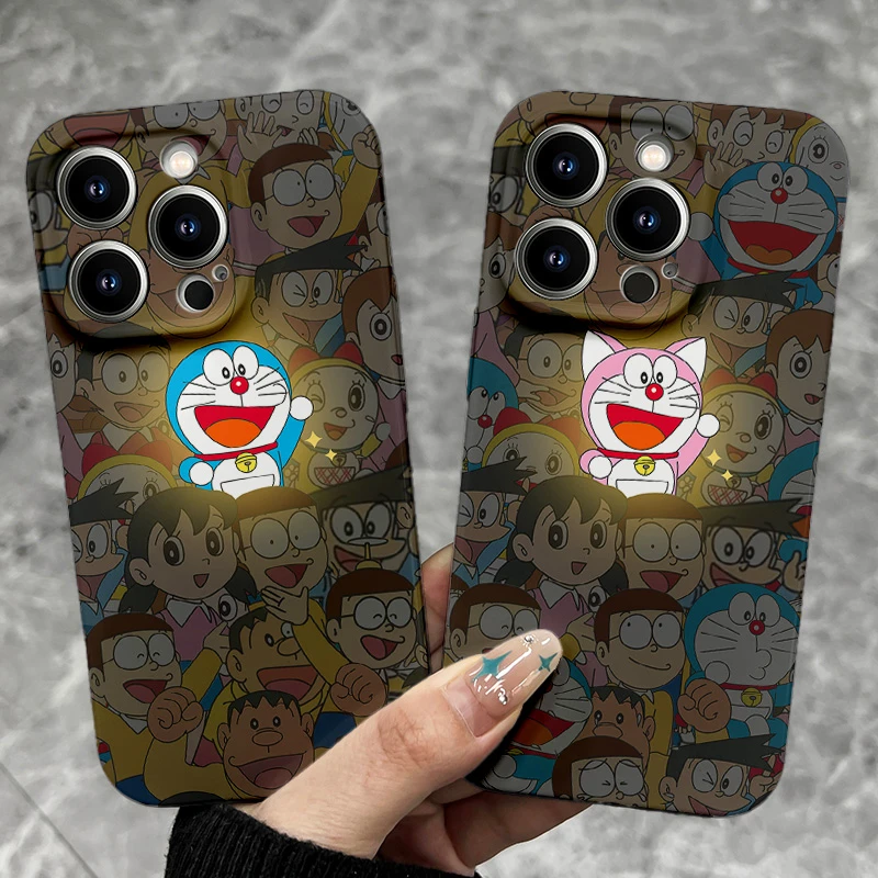 发光挥手粉蓝叮当iPhone14promax苹果13/12/11菲林手机壳华为oppo