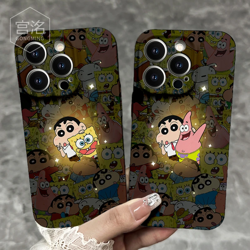 比耶小新派大星iPhone14promax苹果13华为12菲林手机壳oppo小米套
