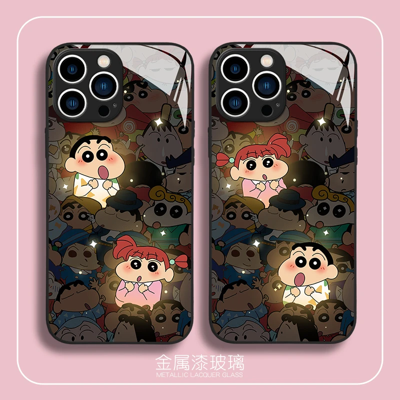 小新望妮妮苹果14手机壳iPhone13金属玻璃壳12华为11小米oppo套