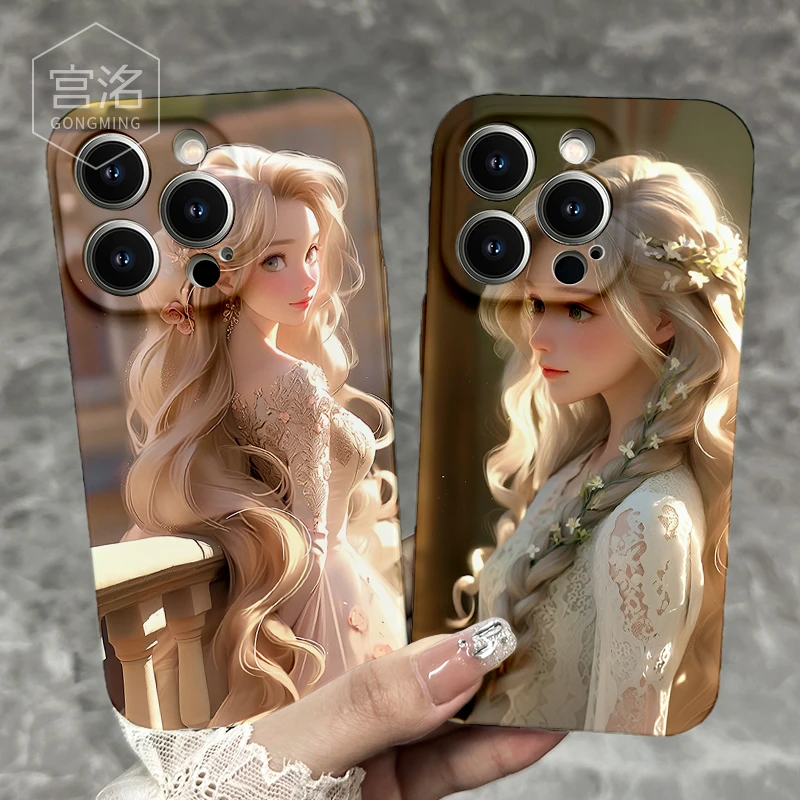 侧身回眸公主iPhone14promax苹果情侣13菲林手机壳华为oppo小米