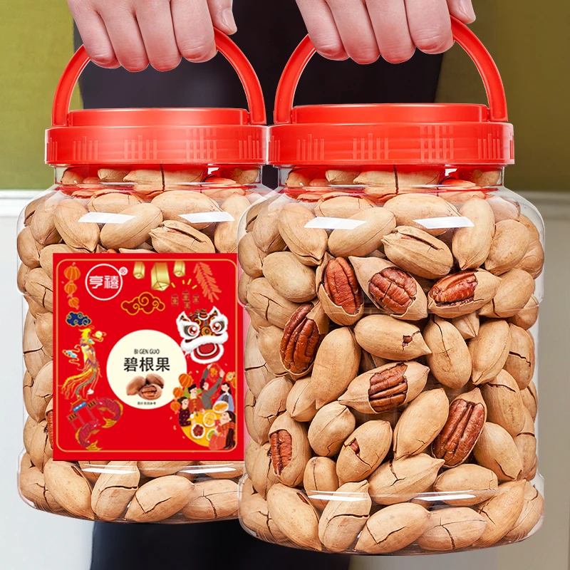 年货碧根果奶油味散装坚果长寿果20g更果仁零食袋装整箱5斤孕妇