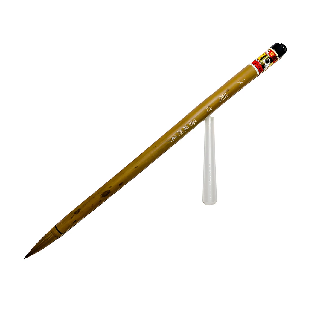 双羊牌大兰竹狼毫书法练习专业毛笔，回流80年代高质量，3.6*0.9cm