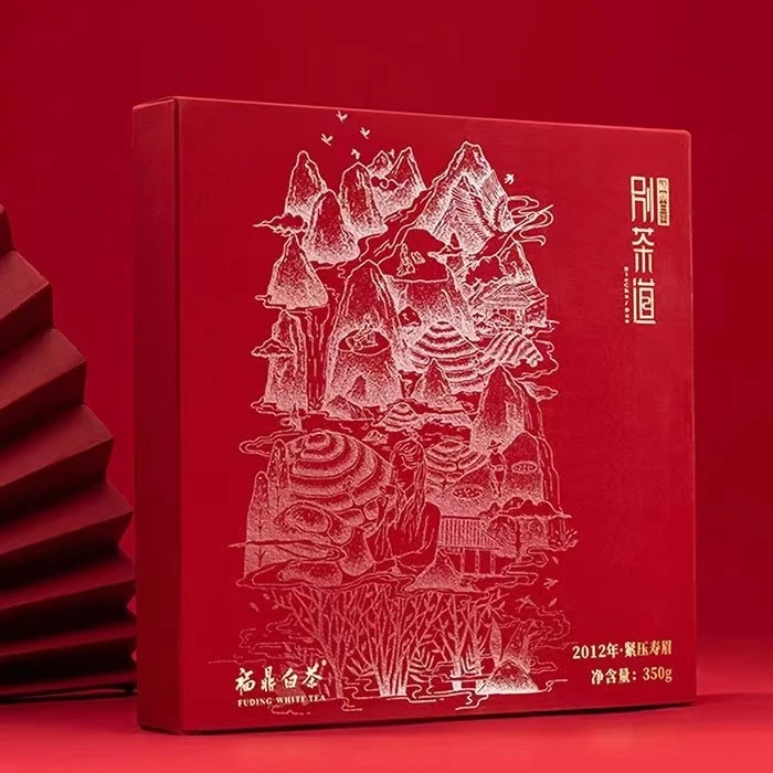 【臻玉严选】别茶道 酬岁 2012年春寿眉饼 福鼎白茶 350g