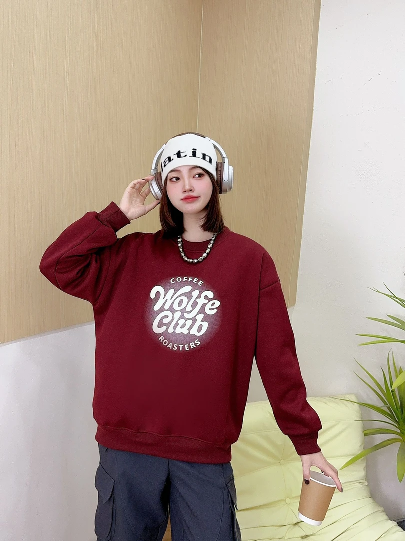 女士圆领新款加绒卫衣 8805 -A119