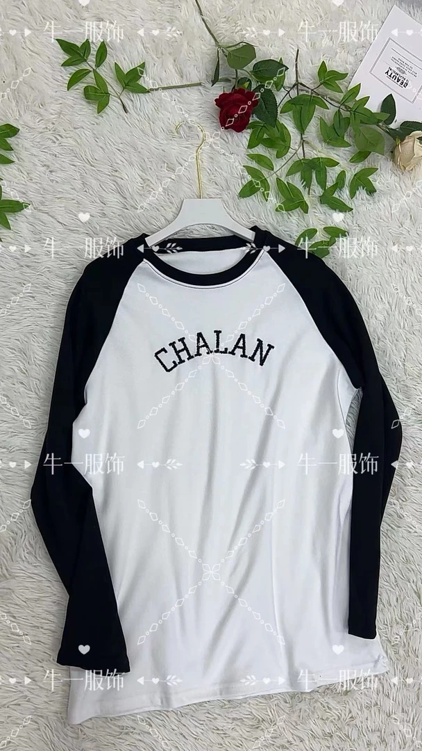 2401-4女士刺绣字母卫衣-A110