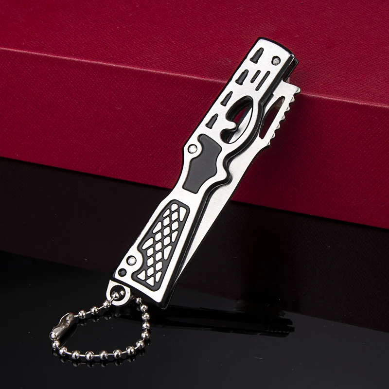 户外露营钓鱼不锈钢折叠小刀随身便携锋利水果刀美工刀快递开箱刀