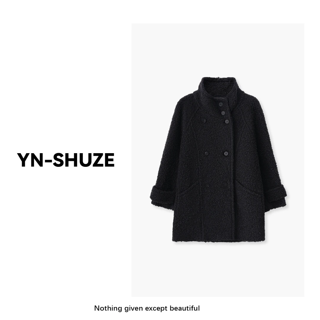 YN-SHUZE【温暖暴击】秋冬保暖羊毛双面毛呢加厚外套SZ-YNB-24EG269