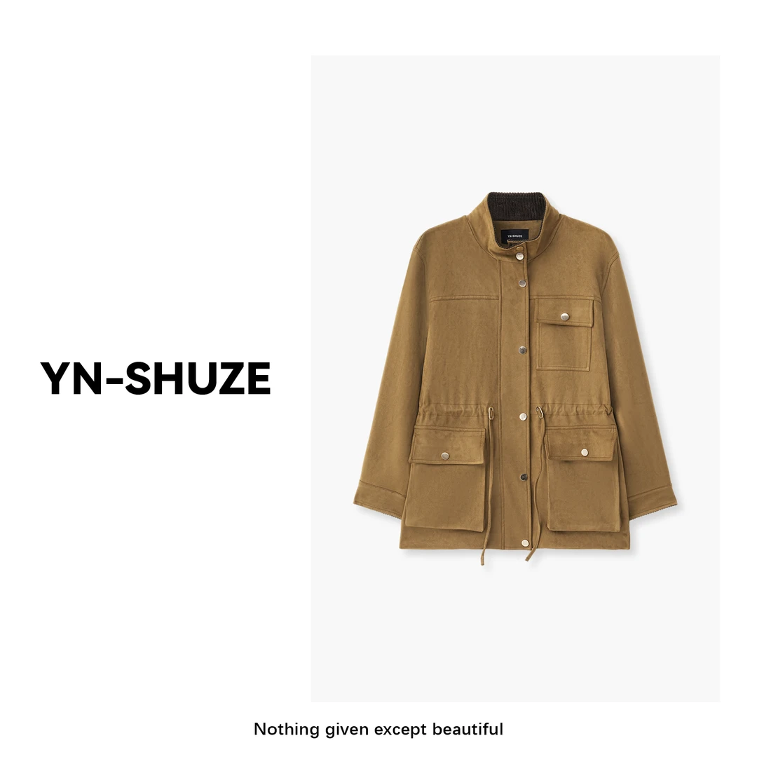 YN-SHUZE【红鹿】高定气质工装收腰外套SZ-YNC-2024204