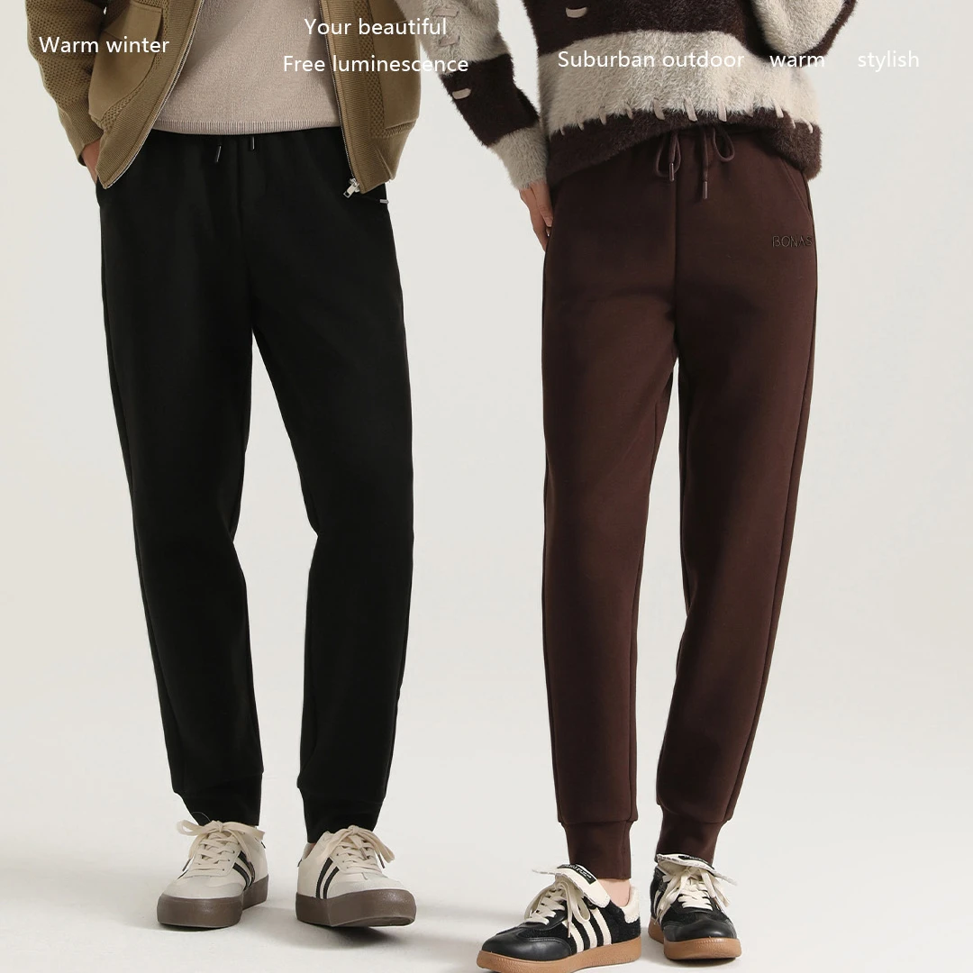 宝娜斯 三防机能！秋冬上新情侣款加厚户外吸光发热防风裤9811-Y