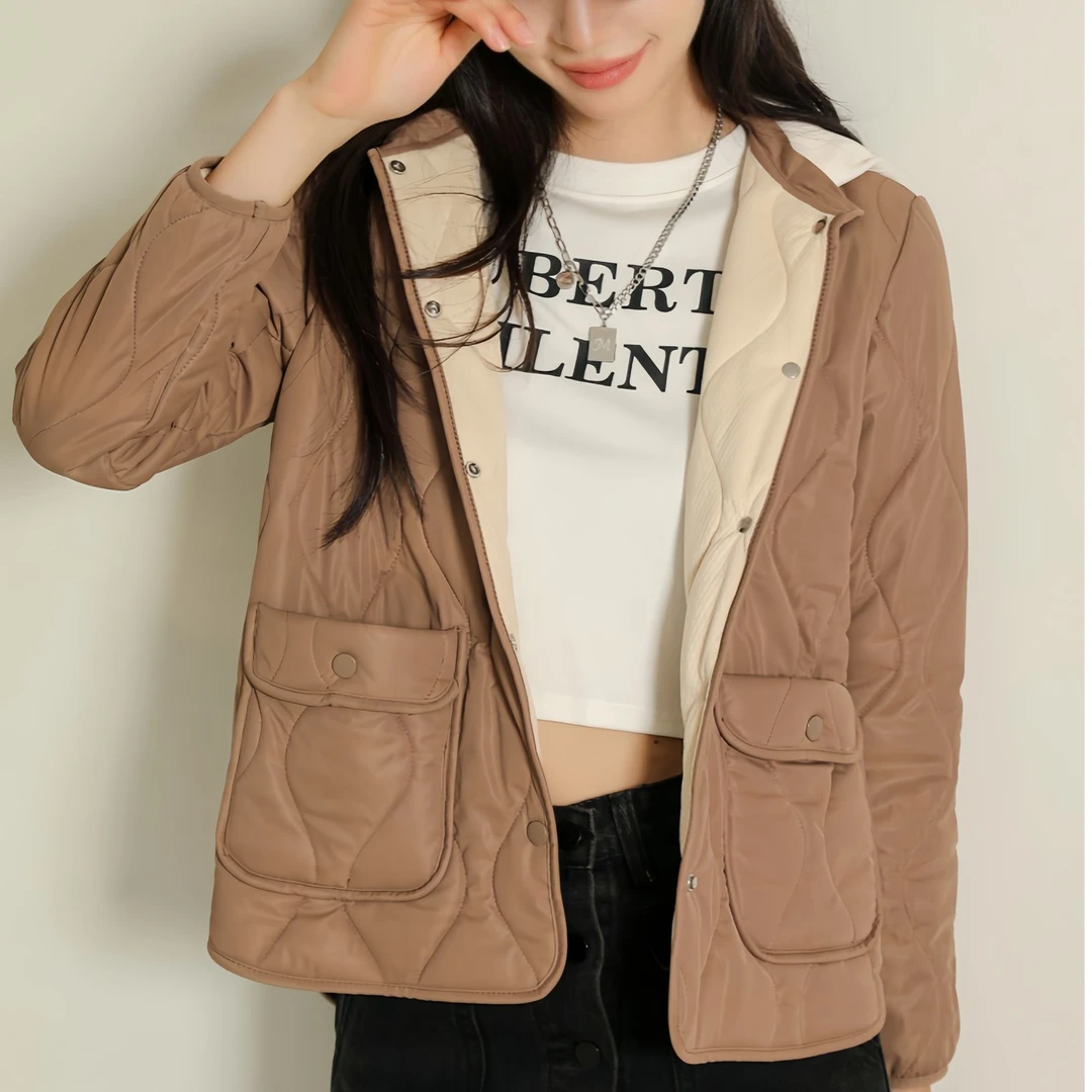 【嘉鹅专属】末帖/MOTIE韩版轻薄羊毛防风外套三层绗缝工艺