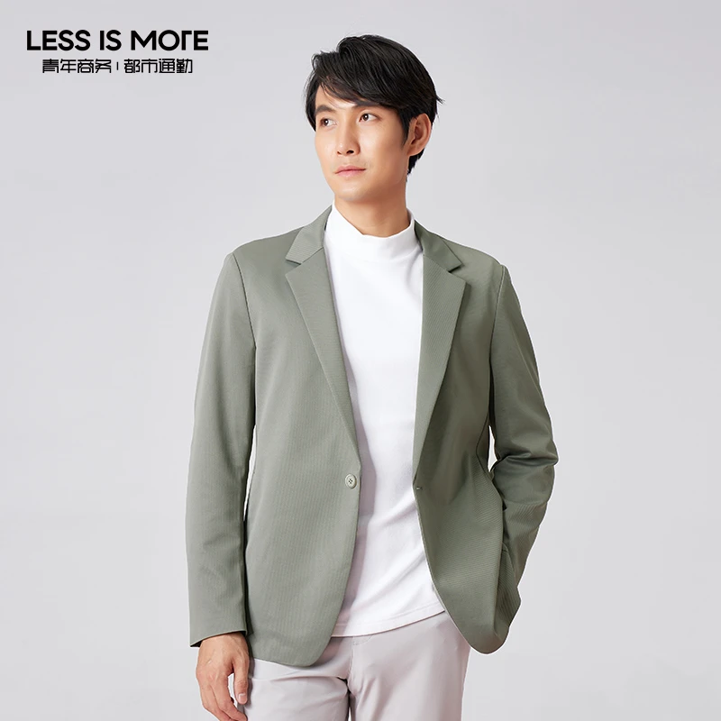 利郎LESSISMORE【弹力通勤】秋季单西时尚休闲简约舒适男士西服外套
