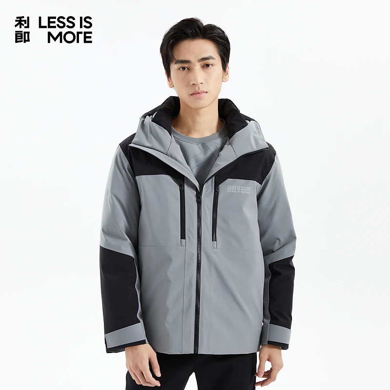 利郎LESSISMORE[商场同款]冬季羽绒服潮流时尚保暖舒适轻奢男外套