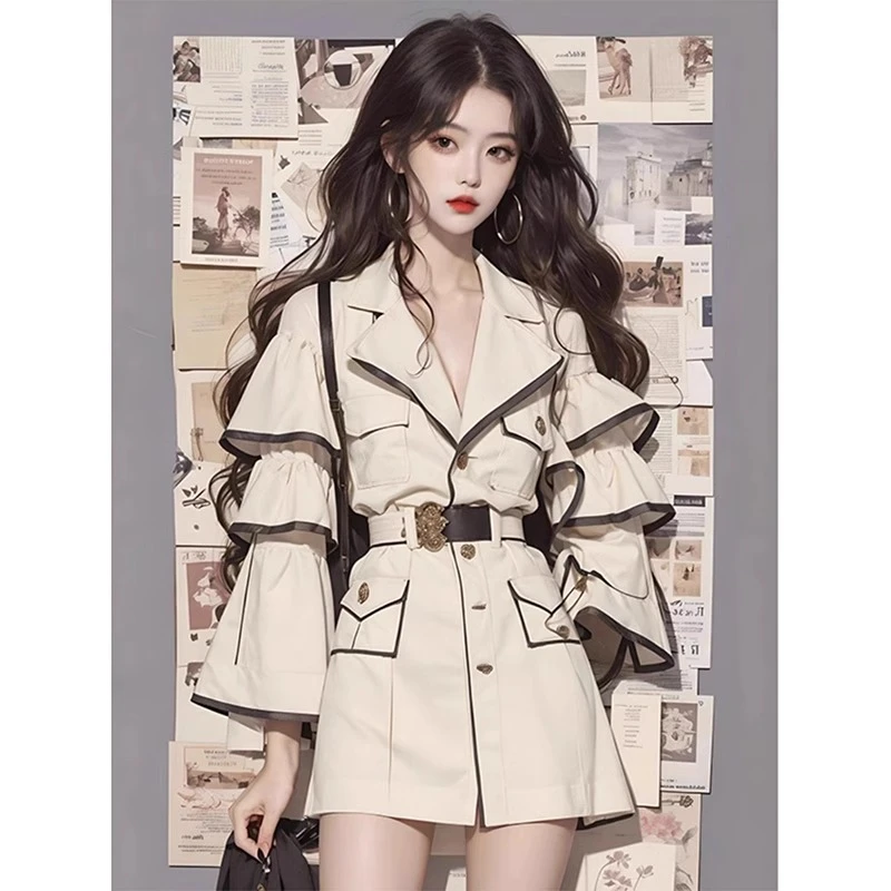 QDA24873秋季新款女装高级感法式气质正式场合小香风连衣裙子新款