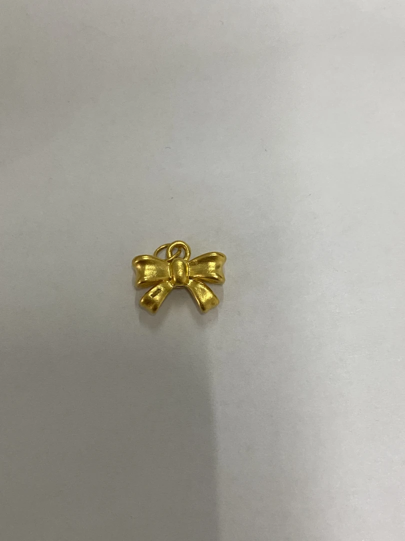 【金喜圆】足金 蝴蝶结提留0.34
