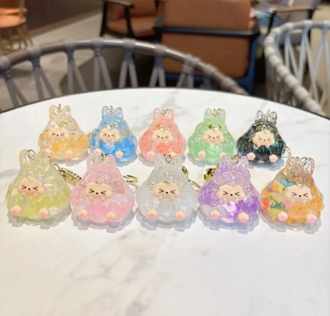 【双许愿+踩点】流沙团子+塔塔混拆钥匙扣对对碰玩具DIY手工摆件