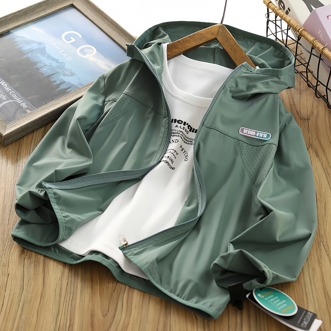 男童防晒服外套2024夏季新款儿童薄款连帽空调衫夏装男孩凉感上衣