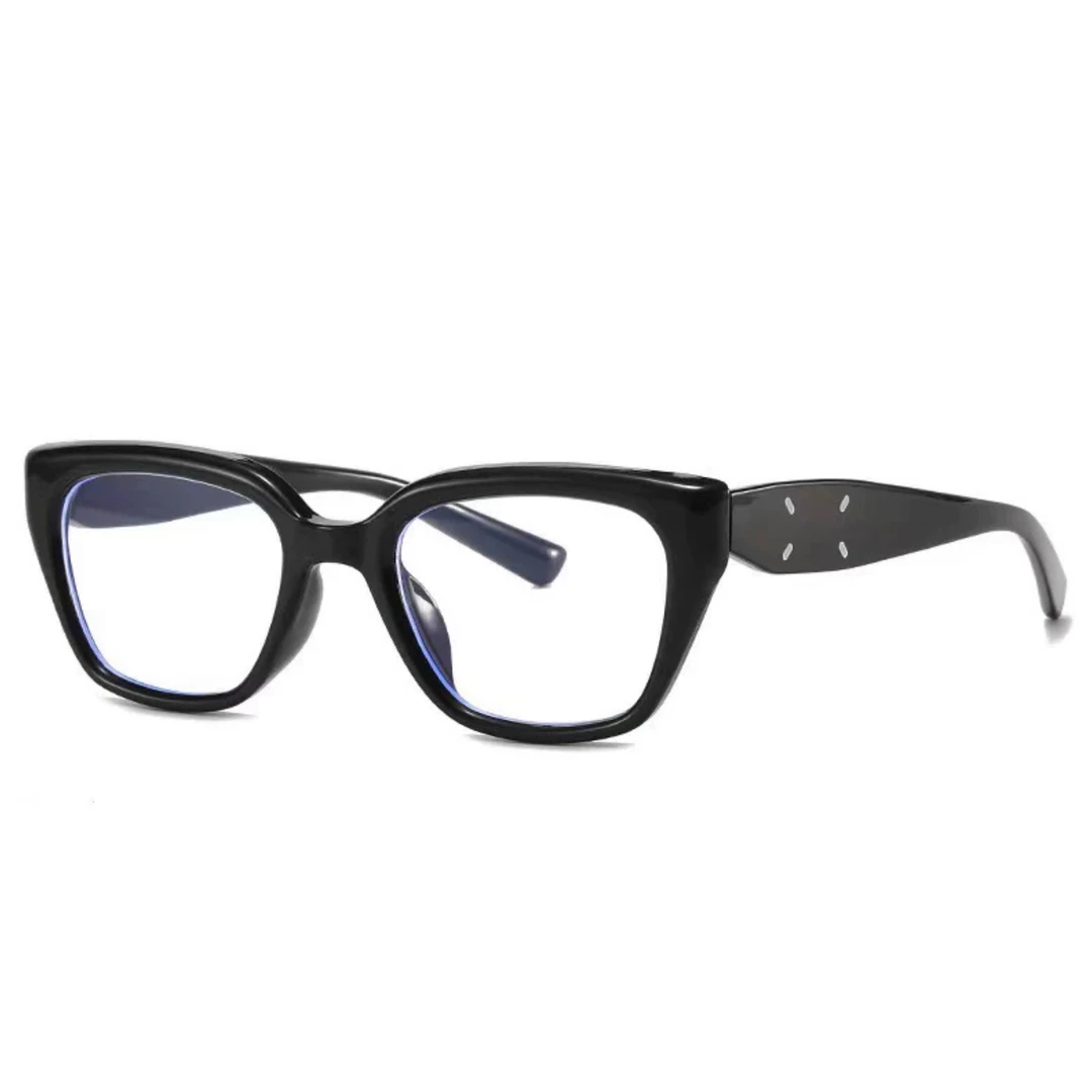 高级感超轻方形复古黑色素颜镜近视眼镜A002