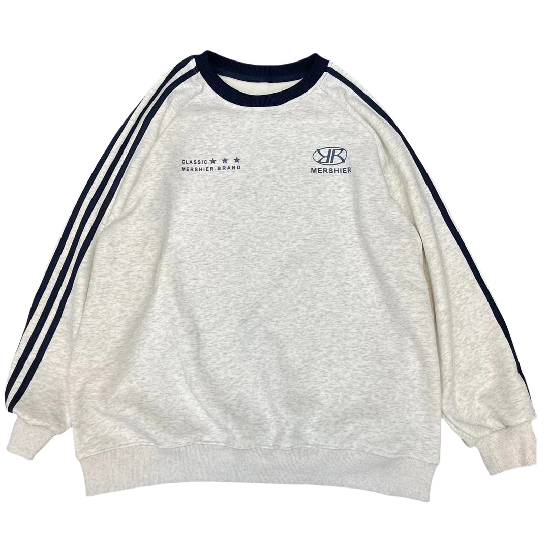 NICE圈圈、33号卫衣加绒加厚圆领美式卫衣A801