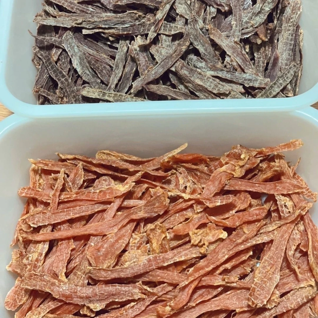 纯手工自制宠物零食烘干鸡肉干鸭肉干猫狗零食肉干零添加