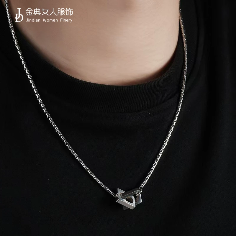 钛钢项链 【金典女人服饰】小众设计感基础款钛钢项链   女颈链L594