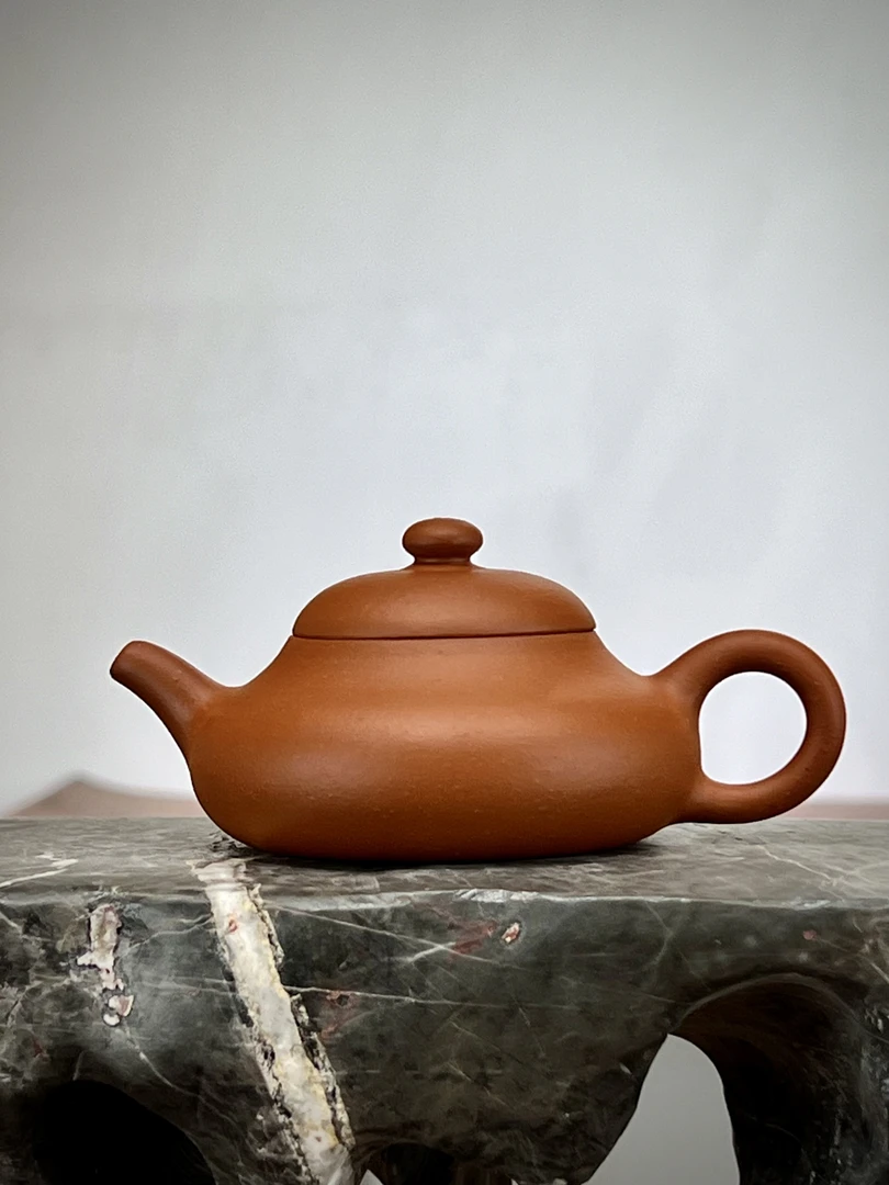 诗句柏原款纯手工摹古朱泥壶