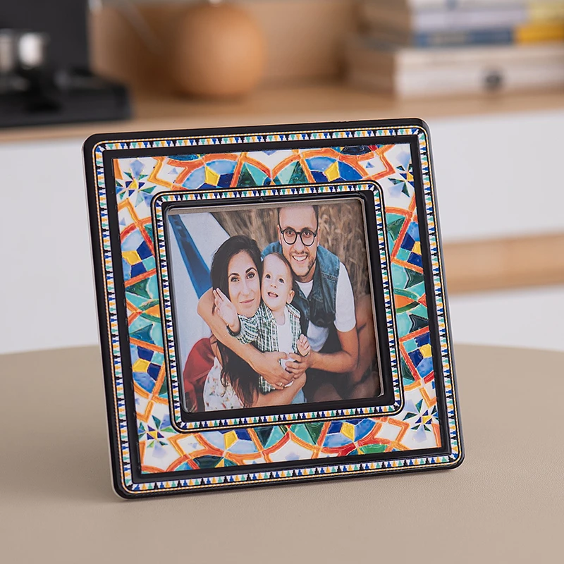 陶瓷美式手绘陶瓷装饰画相框文创旅游纪念品伴手礼家居玄关摆件