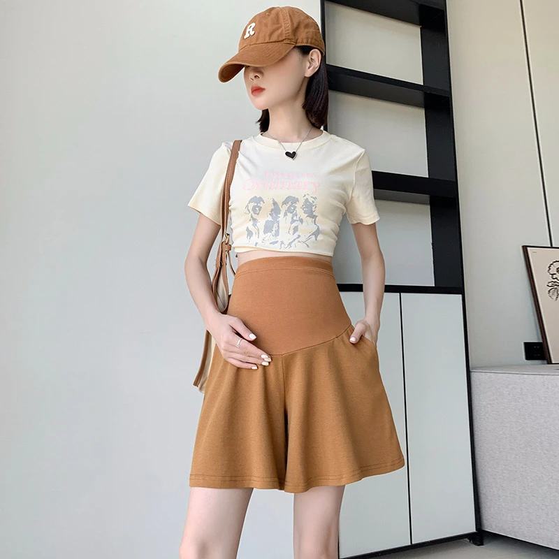 2024孕妇裤2024夏新款外穿短裤五分裤裙孕妇时尚休闲显瘦裤子的
