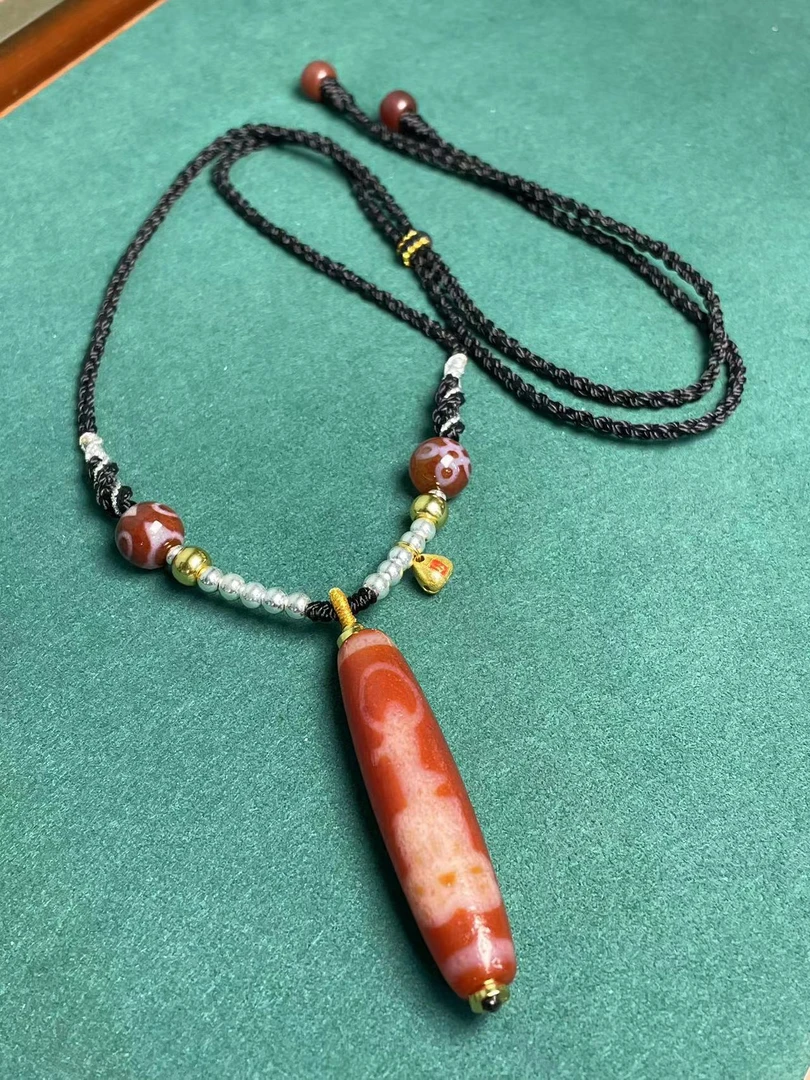 壹加｜手工设计红肉竖版gy玛瑙项链多样性发货一