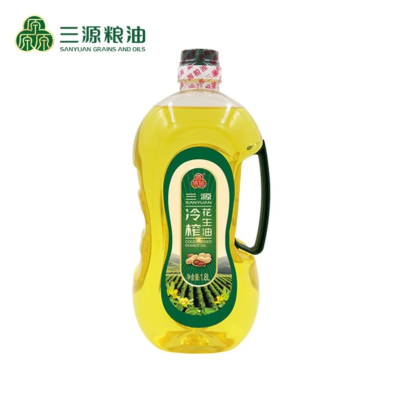 三源冷榨花生油优质营养调味食用油1.8L