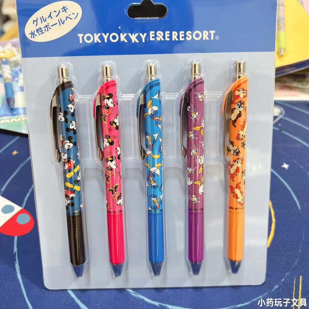 奇奇蒂蒂pentel/派通东迪限定款速干中性笔玛丽猫唐老鸭维尼熊