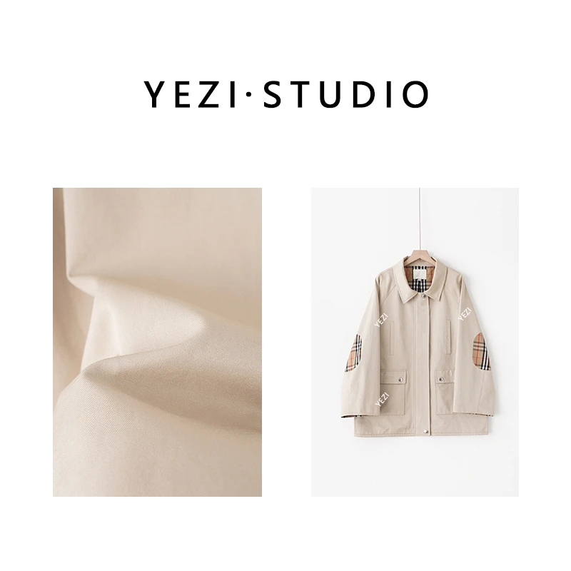 【格调】英气飒爽格子猎装时尚百搭气质款夹克短外套24315502