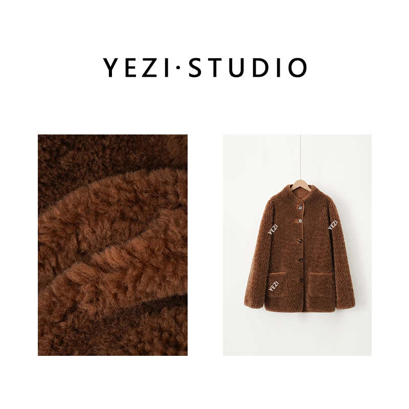 【暖呼呼】大牌感双面穿立领廓形羊.毛外套24415209-12/2