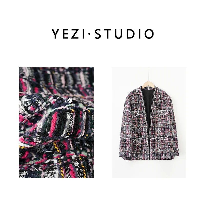 【手工坊系列】秀场高定羊.毛V领小香外套24410703-12/7