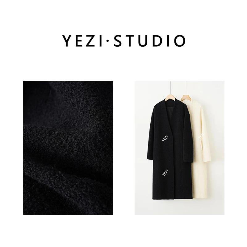 【现货直发】【冰岛】羊驼毛圈圈肌理感大衣24315706