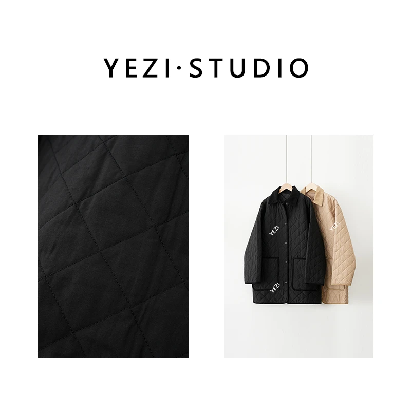 叶子定制【复刻巴恩风】经典绗缝谷仓廓形棉服外套24416906-11/23
