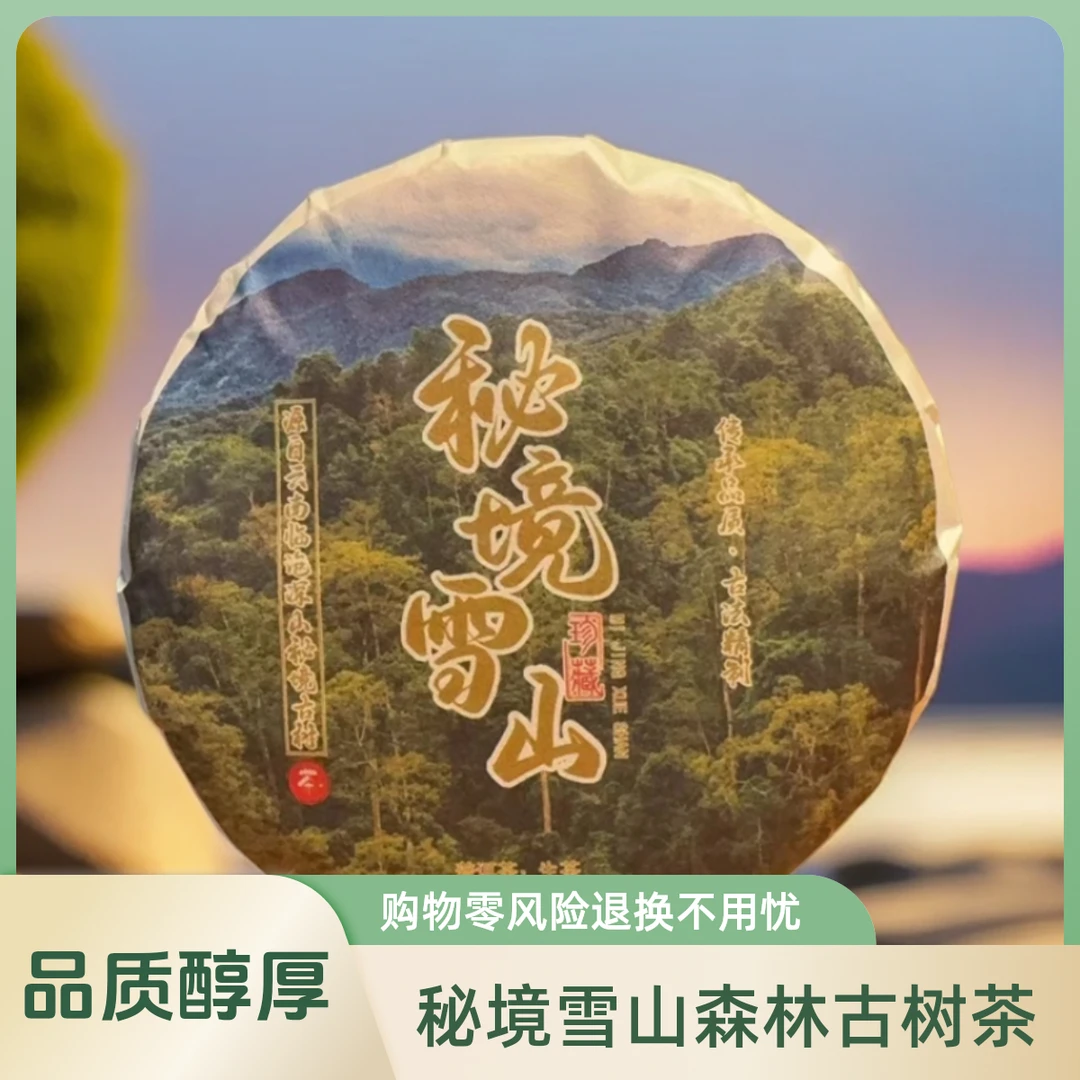 秘境雪山森林古树茶无苦涩香甜细腻2024年春200克/1饼拍5饼发7饼