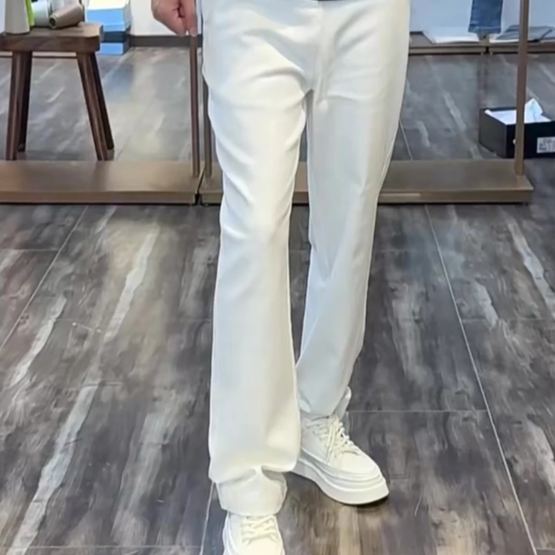 冰贝黄金蚬 埃及棉小直筒 休闲裤（牛角纽扣）