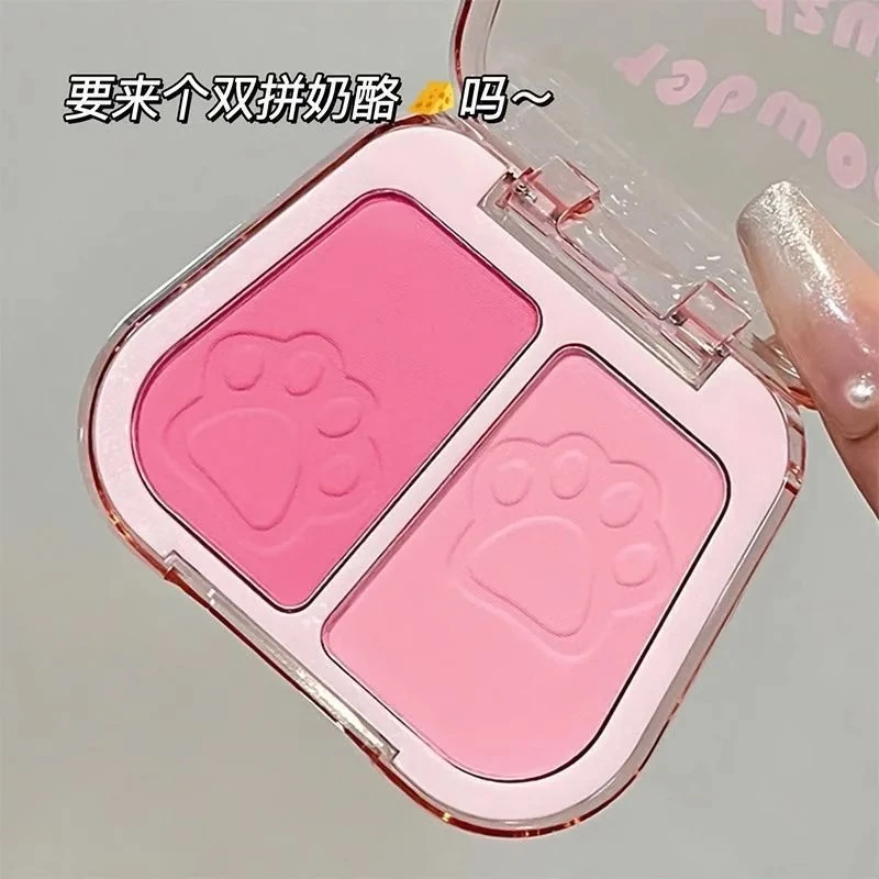 拿捏氛围感~ZVEV颊彩双色腮红膨胀收缩色细腻自然提亮蜜桃粉胭脂