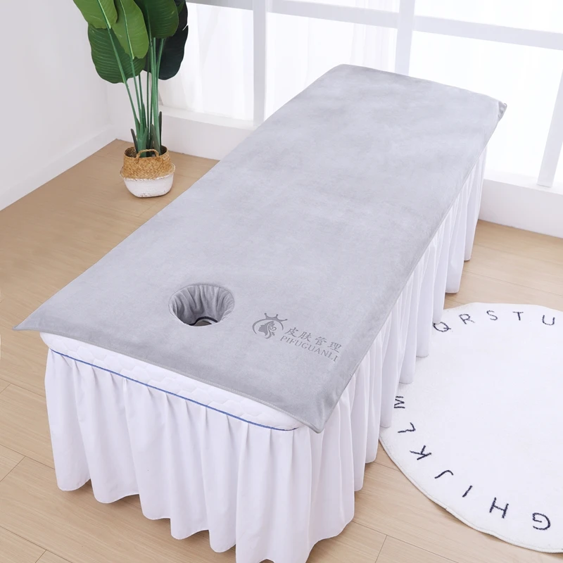 美容院浴巾铺床巾专用包头毛巾三件套不掉毛皮肤管理定制LOGO刻字
