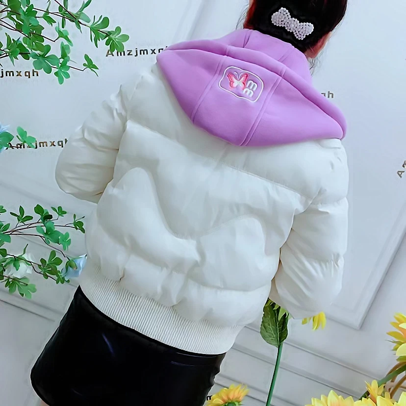 时尚短款小个子加厚棉袄女秋冬新款棉衣保暖棉服可卸帽百搭外套女