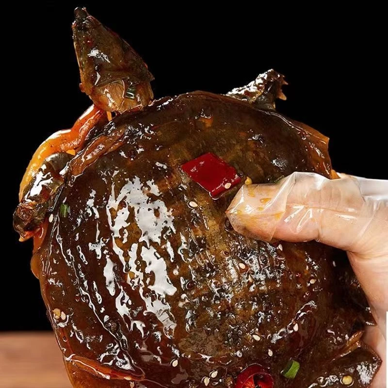 卤甲鱼开袋即食潢川特产卤甲鱼新鲜