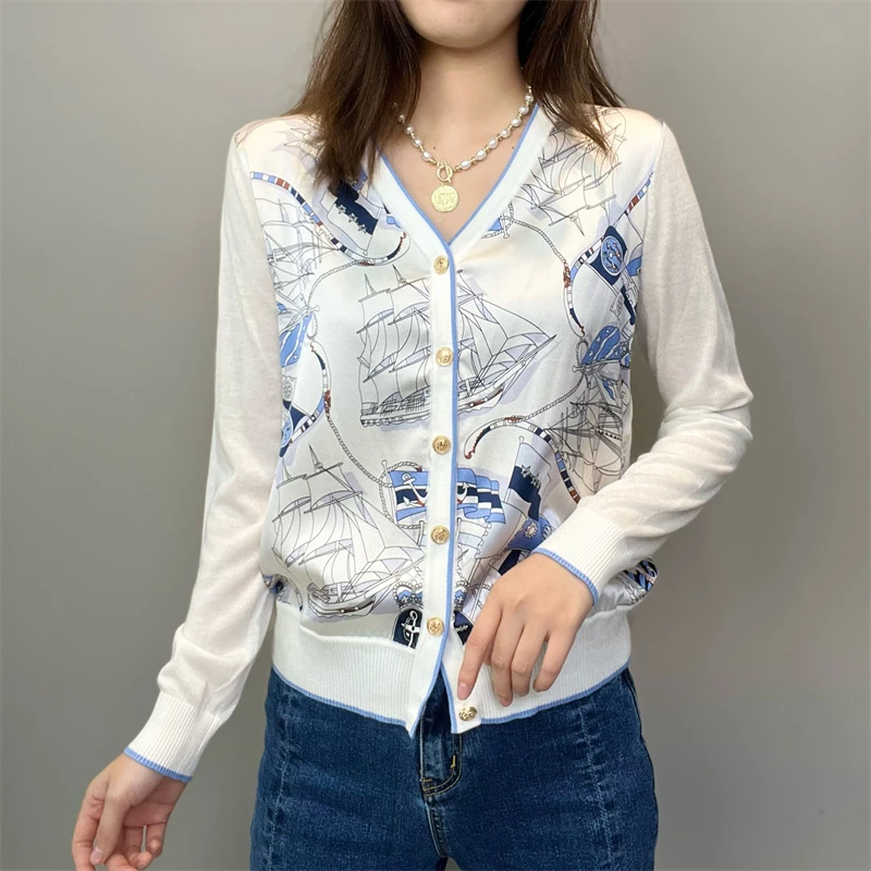 【一帆风顺】TT HAN ER 白色系秋季新品时尚长袖轻奢百搭外套-40