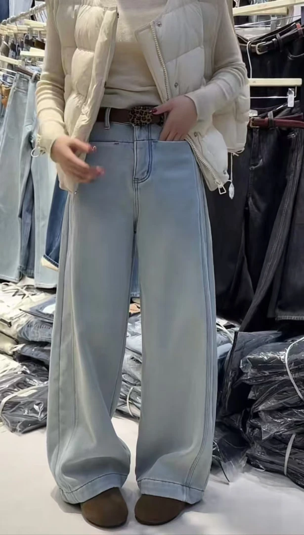 起点家秋冬款加绒牛仔裤