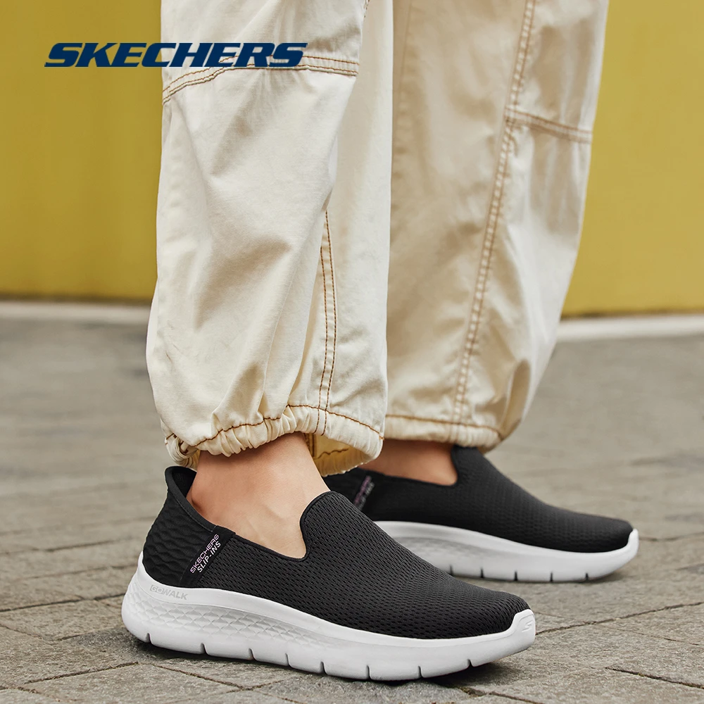 斯凯奇官方女鞋轻便透气运动鞋一脚蹬休闲跑步健步鞋124963