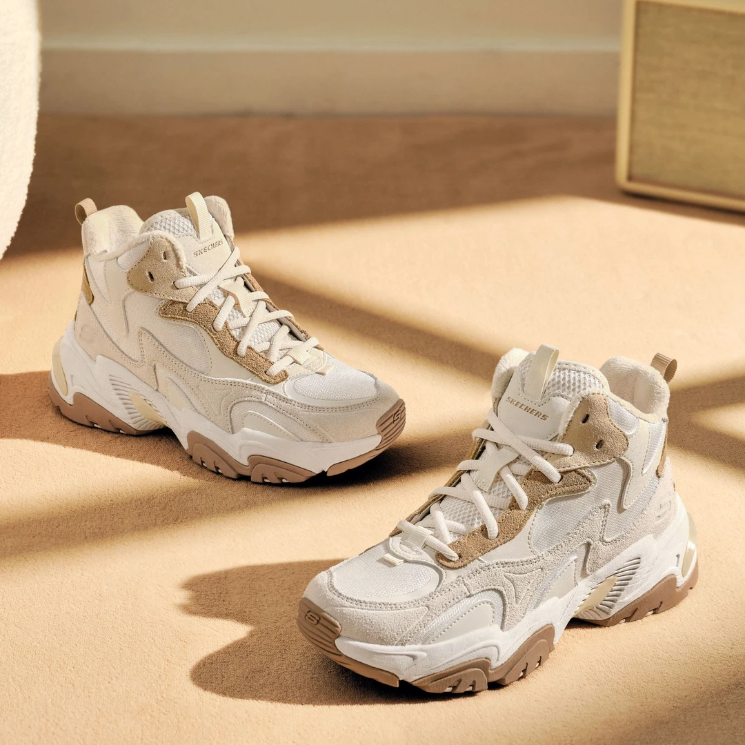 【机甲二代pro加绒加厚】斯凯奇中帮防冻机甲休闲减震运动鞋167587