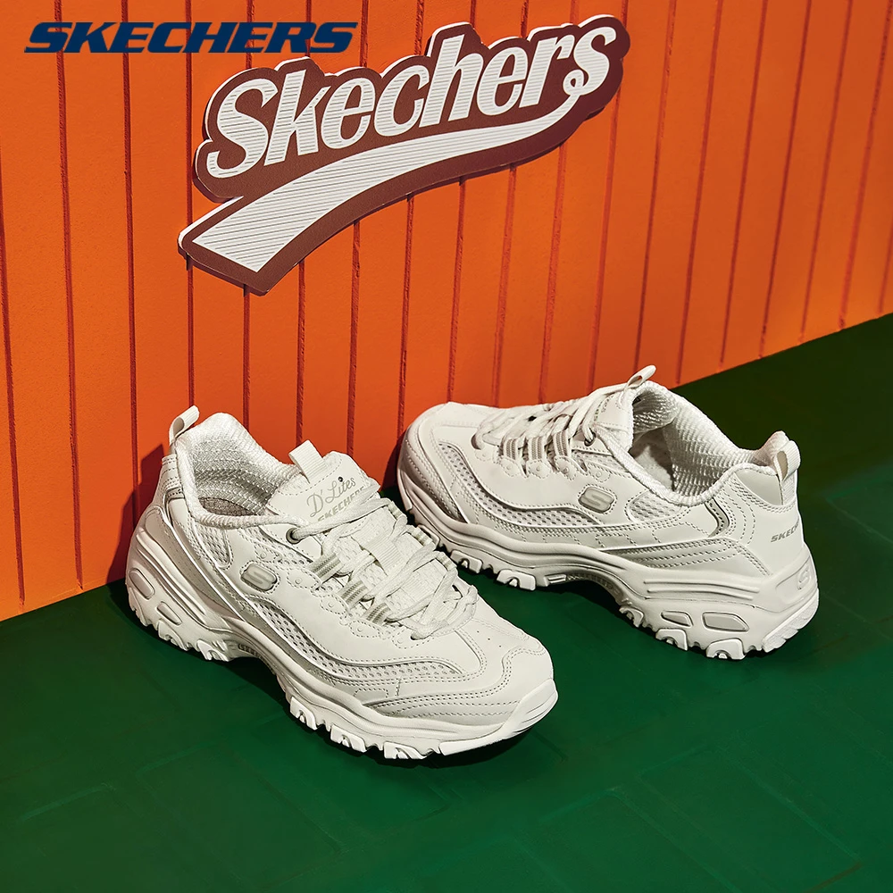 斯凯奇官方舒适轻质运动时尚老爹鞋女厚底增高透气休闲鞋896193