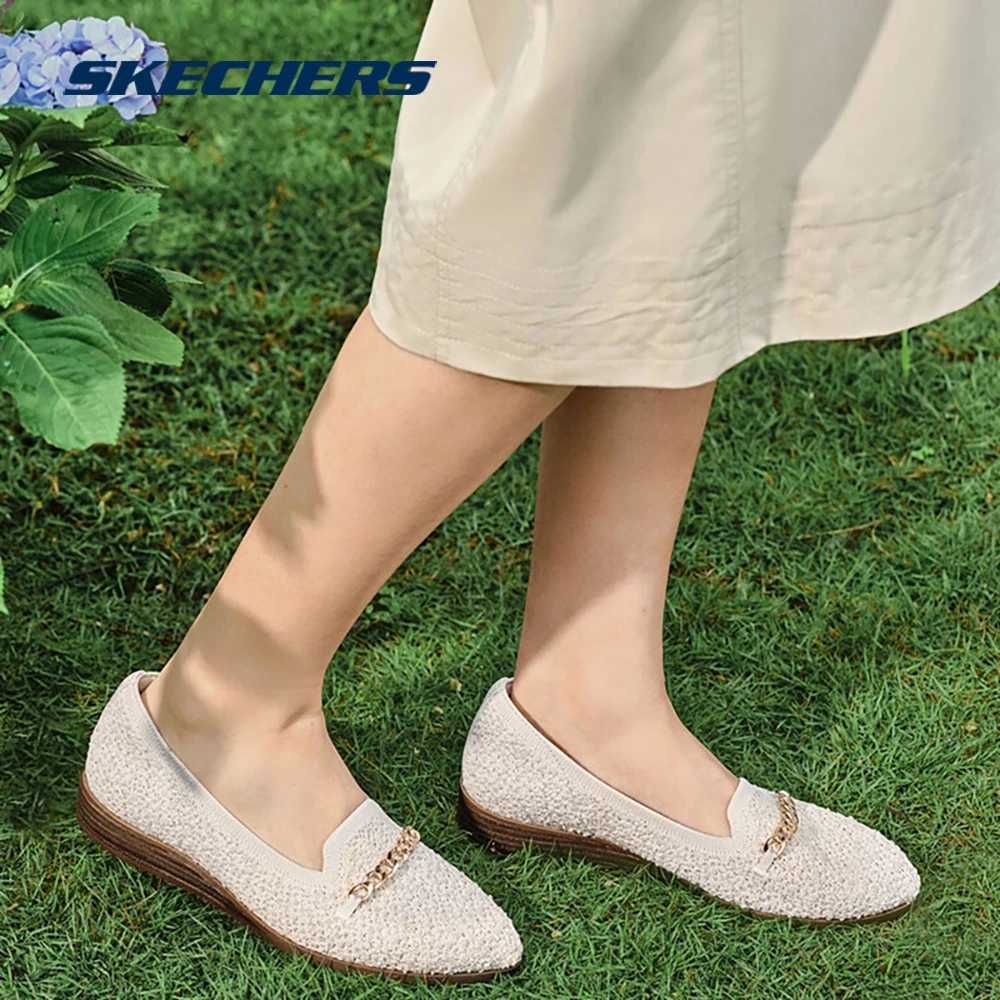 斯凯奇官方夏季女鞋时尚小香风鞋浅口平底单鞋休闲鞋158803